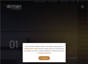 How atman.pl looks like on a tablet such as an iPad.