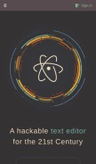 How atom.io looks like on a mobile device such as an iPhone.