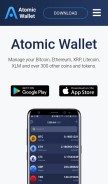 How atomicwallet.io looks like on a mobile device such as an iPhone.