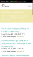 How atonu.group looks like on a mobile device such as an iPhone.