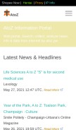 How atoz.pw looks like on a mobile device such as an iPhone.
