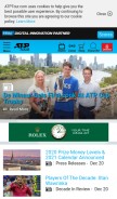 How atptour.com looks like on a mobile device such as an iPhone.