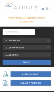 How atriumstaff.com looks like on a mobile device such as an iPhone.