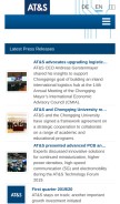 How ats.net looks like on a mobile device such as an iPhone.