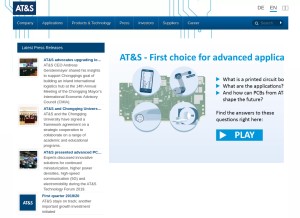How ats.net looks like on a tablet such as an iPad.