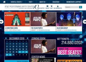 How attpac.org looks like on a tablet such as an iPad.