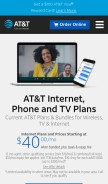 How attsavings.com looks like on a mobile device such as an iPhone.