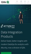 How attunity.com looks like on a mobile device such as an iPhone.
