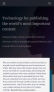 How atypon.com looks like on a mobile device such as an iPhone.