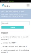 How atz.one looks like on a mobile device such as an iPhone.
