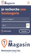 How au-magasin.fr looks like on a mobile device such as an iPhone.