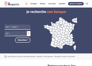 How au-magasin.fr looks like on a tablet such as an iPad.