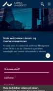 How au.dk looks like on a mobile device such as an iPhone.