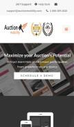 How auctionmobility.com looks like on a mobile device such as an iPhone.