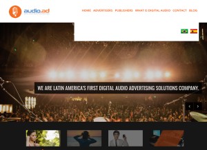 How audio.ad looks like on a tablet such as an iPad.