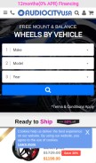 How audiocityusa.com looks like on a mobile device such as an iPhone.
