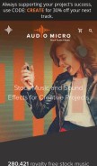 How audiomicro.com looks like on a mobile device such as an iPhone.