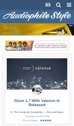 How audiophilestyle.com looks like on a mobile device such as an iPhone.