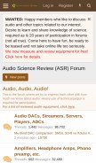 How audiosciencereview.com looks like on a mobile device such as an iPhone.