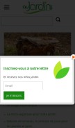 How aujardin.info looks like on a mobile device such as an iPhone.