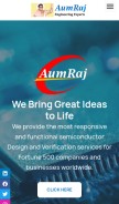 How aumraj.com looks like on a mobile device such as an iPhone.