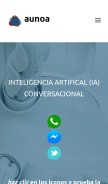 How aunoa.ai looks like on a mobile device such as an iPhone.