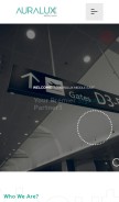 How auraluxme.com looks like on a mobile device such as an iPhone.