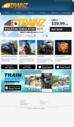 How auran.com looks like on a mobile device such as an iPhone.
