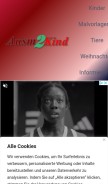How ausm2kind.com looks like on a mobile device such as an iPhone.