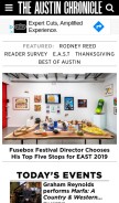 How austinchronicle.com looks like on a mobile device such as an iPhone.