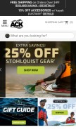 How austinkayak.com looks like on a mobile device such as an iPhone.