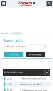 How auto-evasion.com looks like on a mobile device such as an iPhone.