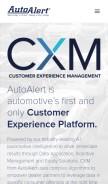 How autoalert.com looks like on a mobile device such as an iPhone.