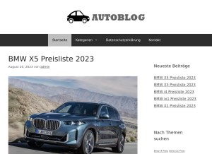 How autoblog-de.com looks like on a tablet such as an iPad.