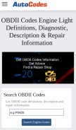 How autocodes.com looks like on a mobile device such as an iPhone.