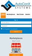 How autoconx.com looks like on a mobile device such as an iPhone.