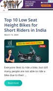 How autodarpan.com looks like on a mobile device such as an iPhone.
