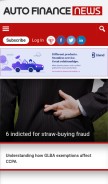 How autofinancenews.net looks like on a mobile device such as an iPhone.