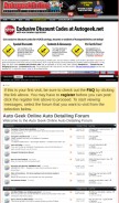 How autogeekonline.net looks like on a mobile device such as an iPhone.