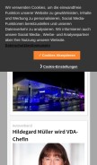 How autohaus.de looks like on a mobile device such as an iPhone.