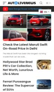 How autolivenews.com looks like on a mobile device such as an iPhone.