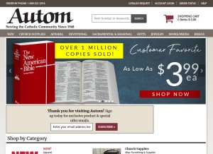 How autom.com looks like on a tablet such as an iPad.