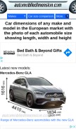 How automobiledimension.com looks like on a mobile device such as an iPhone.