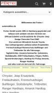How automobiles.de looks like on a mobile device such as an iPhone.