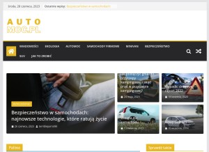 How automoc.pl looks like on a tablet such as an iPad.