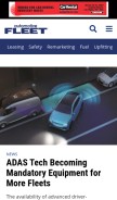 How automotive-fleet.com looks like on a mobile device such as an iPhone.