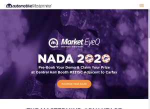 How automotivemastermind.com looks like on a tablet such as an iPad.