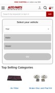 How autopartswarehouse.com looks like on a mobile device such as an iPhone.