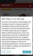 How autopista.es looks like on a mobile device such as an iPhone.