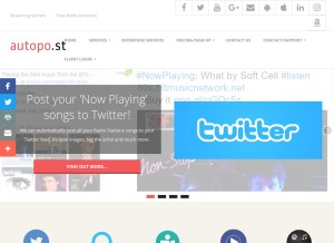 How autopo.st looks like on a tablet such as an iPad.